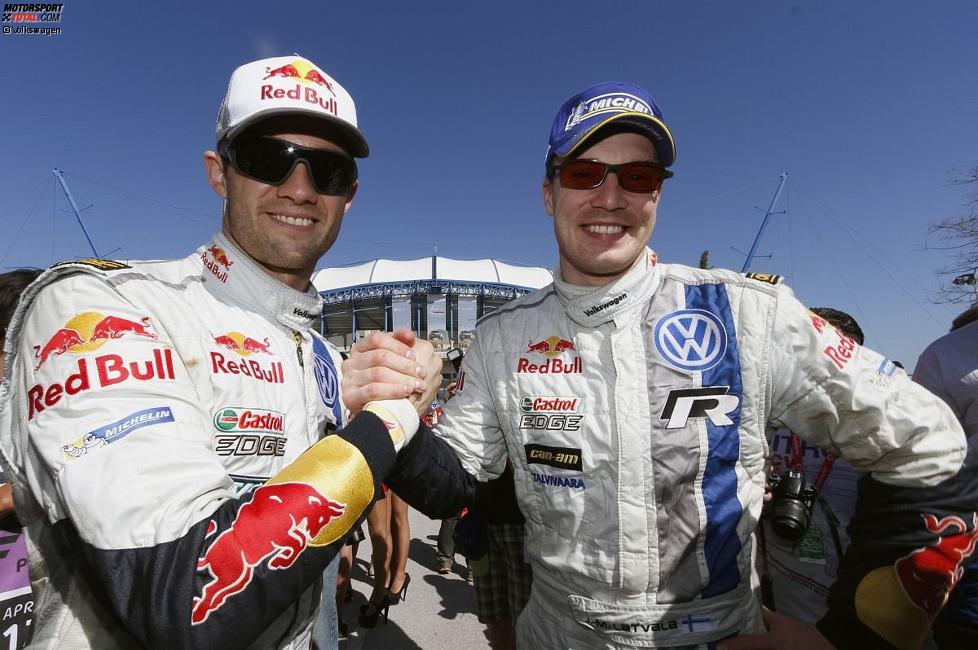 Jari-Matti Latvala und Sebastien Ogier (Volkswagen 