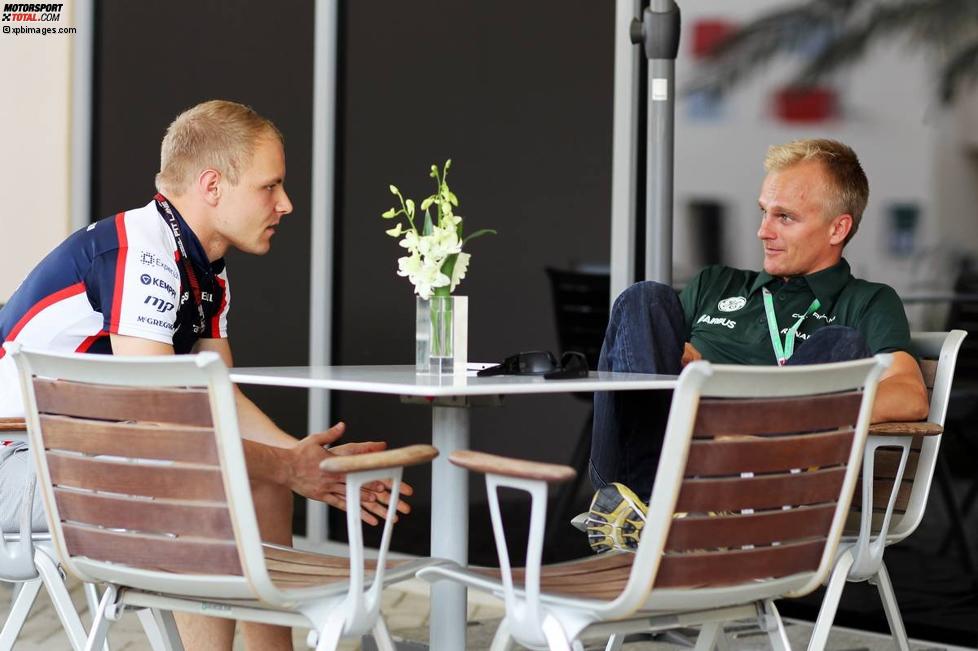 Finnen unter sich: Valtteri Bottas (Williams) und Heikki Kovalainen 