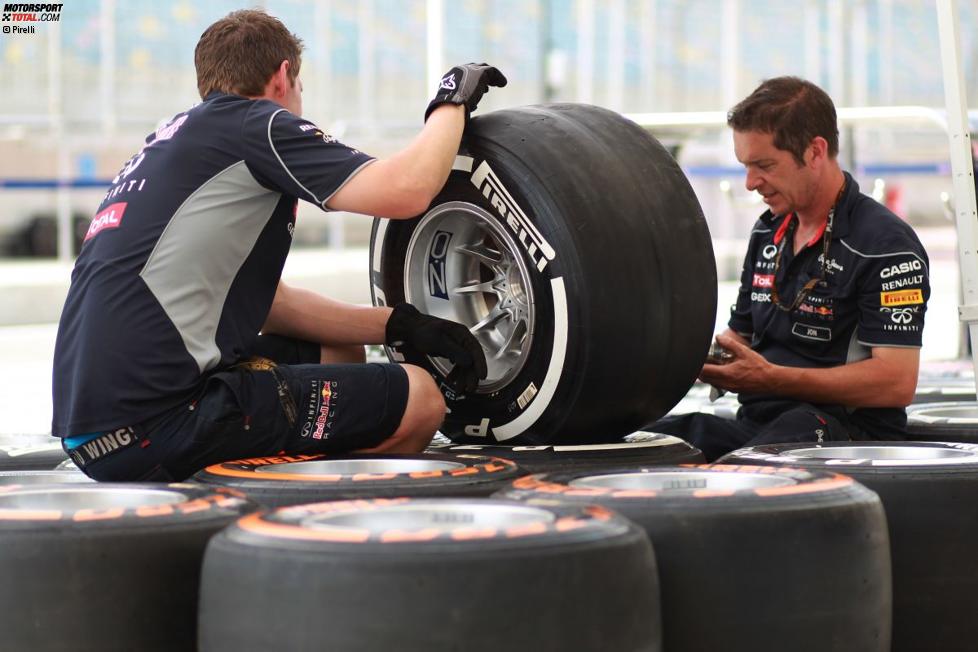 Pirelli-Reifen bei Red Bull