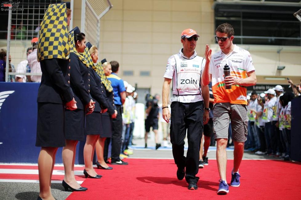 Jenson Button (McLaren) und Paul di Resta (Force India) 