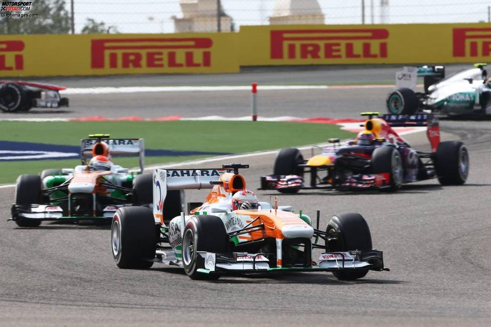 Paul di Resta (Force India) und Adrian Sutil (Force India) 