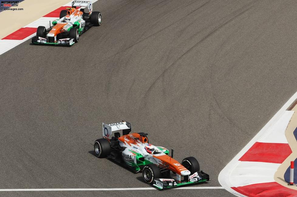 Paul di Resta (Force India) und Adrian Sutil (Force India) 