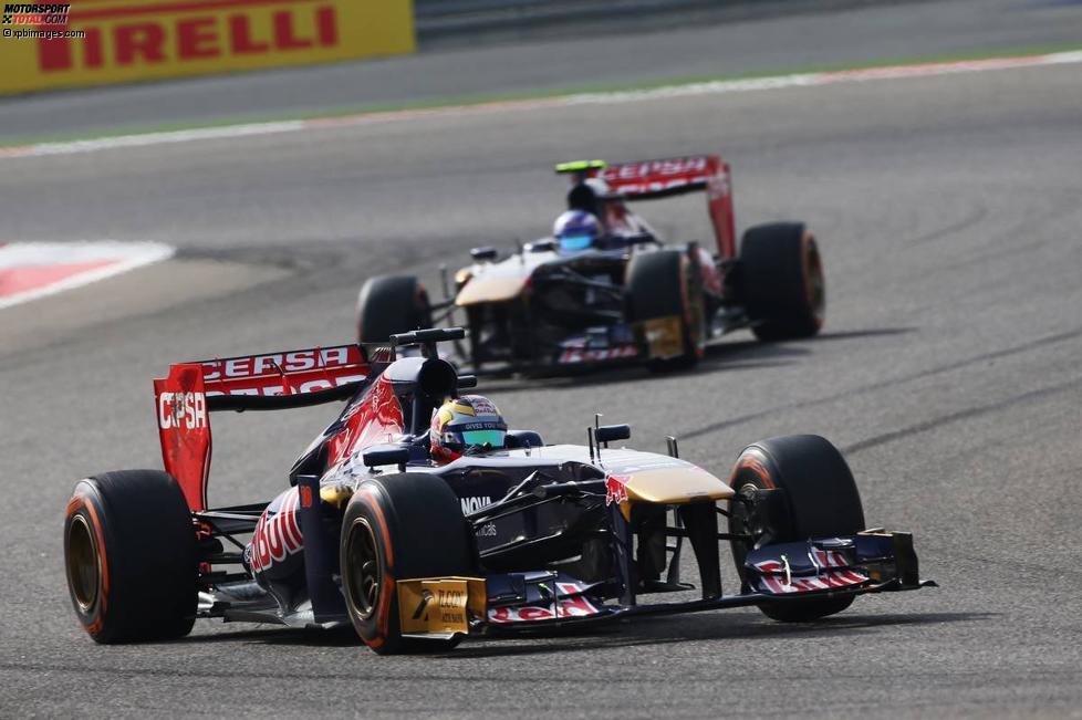 Jean-Eric Vergne (Toro Rosso) und Daniel Ricciardo (Toro Rosso) 