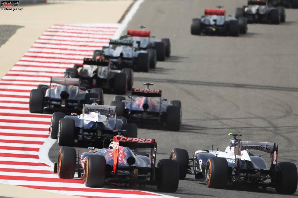 Jean-Eric Vergne (Toro Rosso) und Valtteri Bottas (Williams) 