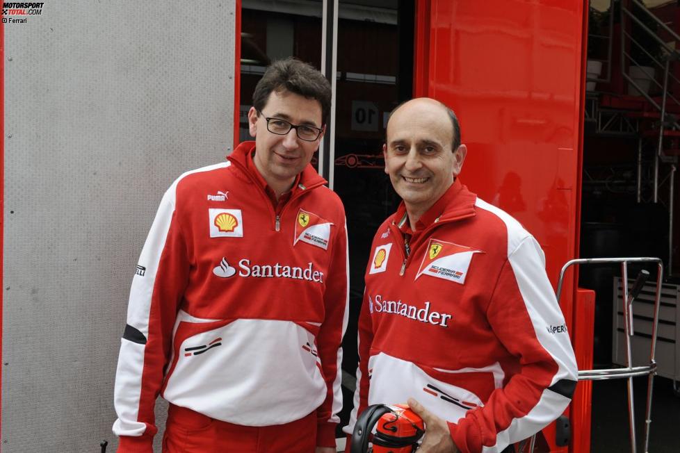 Ferrari-Motorenchef Luca Marmorini (rechts)