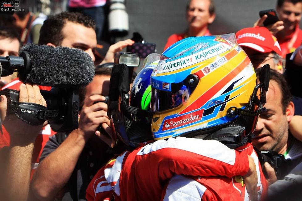 Fernando Alonso (Ferrari) und Felipe Massa (Ferrari) 