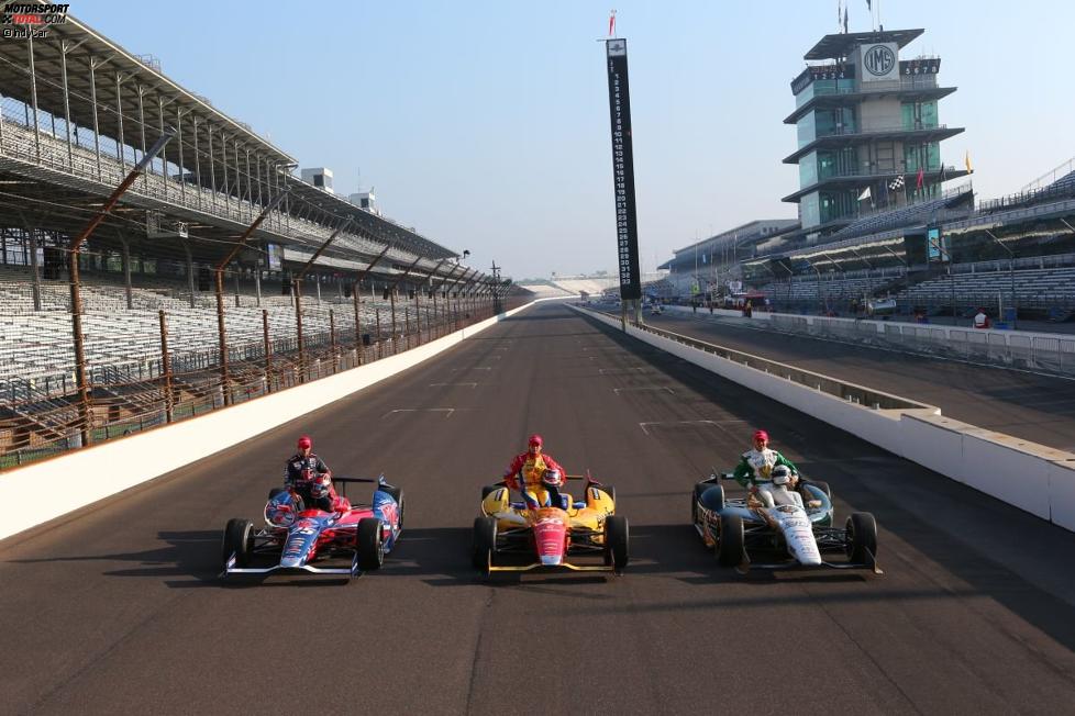 Die erste Startreihe zum 97. Indy 500