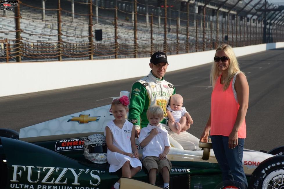 Ed Carpenter mit Familie