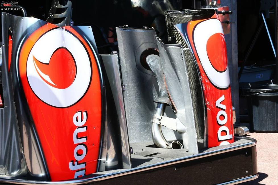 Seitenkästen des McLaren MP4-28