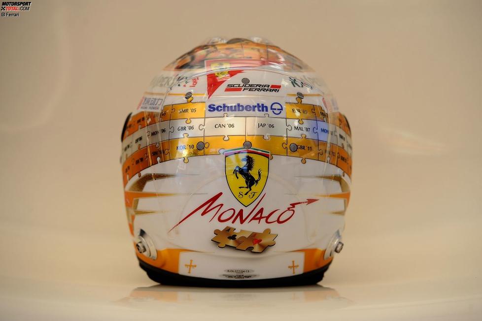 Goldener Helm von Fernando Alonso (Ferrari)