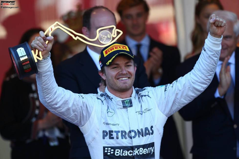 Nico Rosberg (Mercedes) gewinnt sein Heimrennen in Monaco.