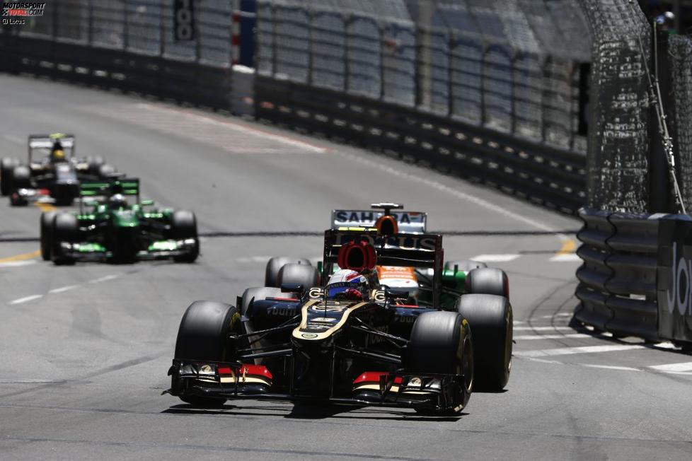 Romain Grosjean (Lotus) und Adrian Sutil (Force India) 