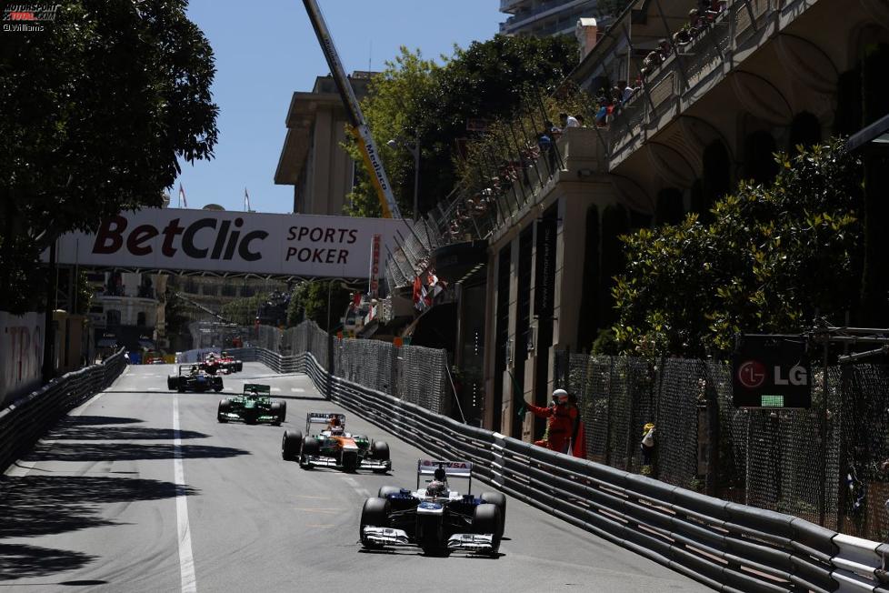 Valtteri Bottas (Williams) und Paul di Resta (Force India) 