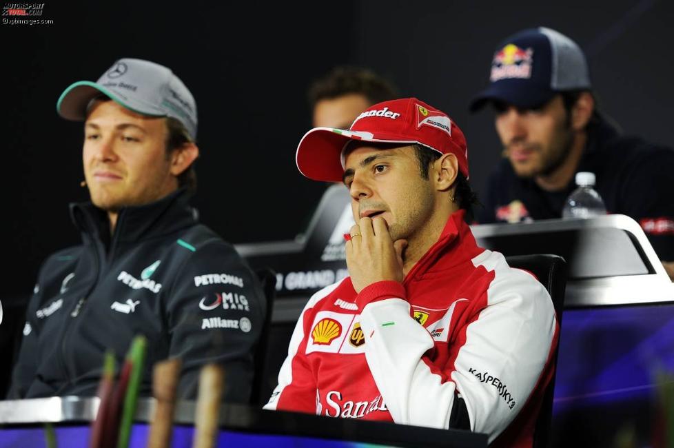 Nico Rosberg (Mercedes) und Felipe Massa (Ferrari) 