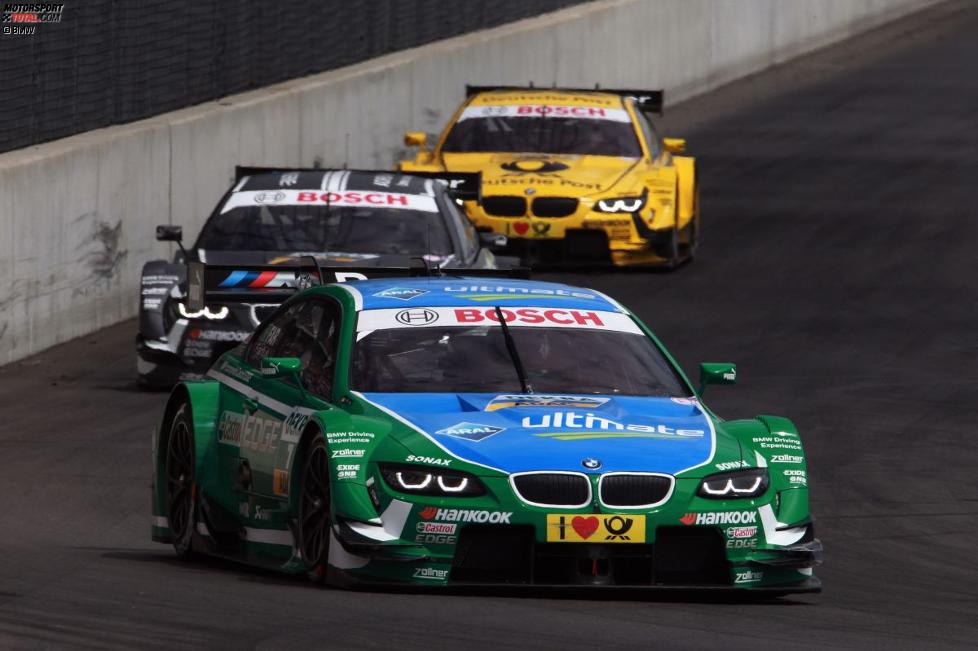 Augusto Farfus (RBM-BMW), Joey Hand (RBM-BMW) und Timo Glock (MTEK-BMW) 