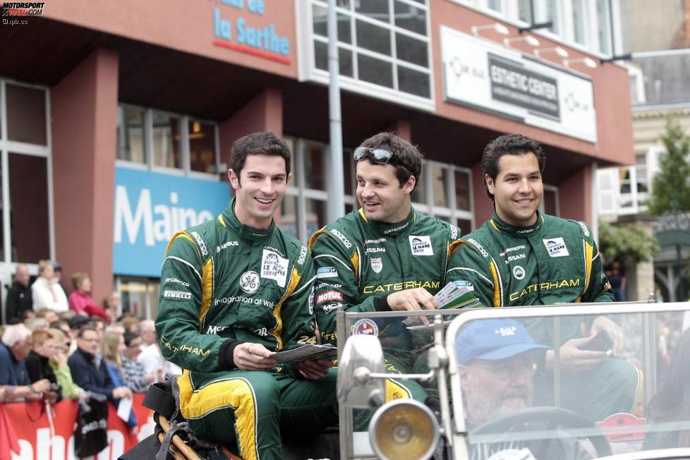 Alexander Rossi, Eric Lux und Tom Kimber-Smith (Greaves) 