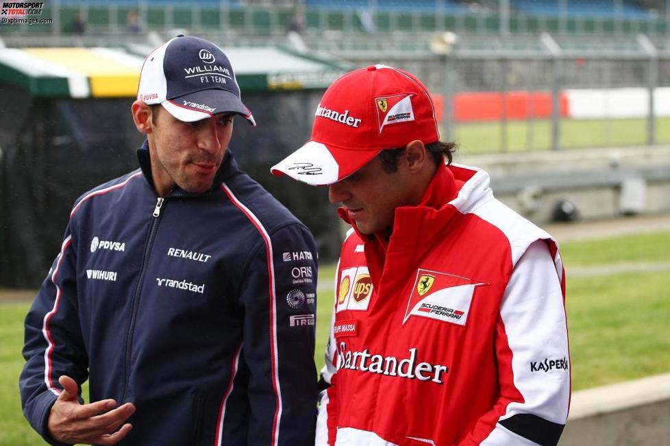 Pastor Maldonado (Williams) und Felipe Massa (Ferrari) 