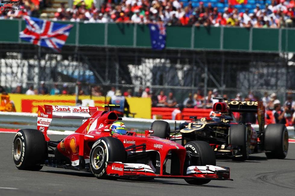 Felipe Massa (Ferrari) und Kimi Räikkönen (Lotus) 