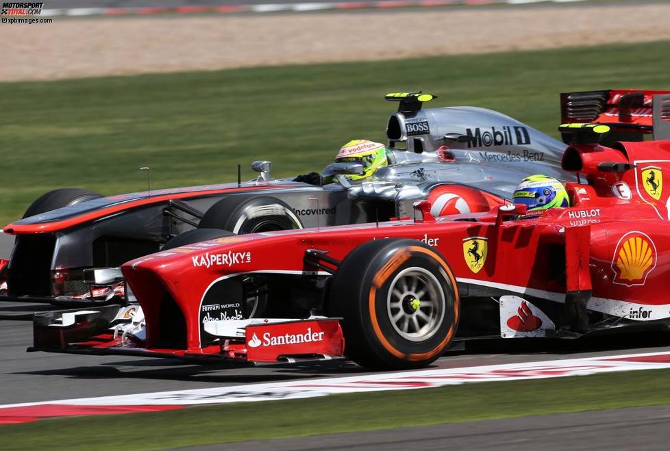 Felipe Massa (Ferrari) und Sergio Perez (McLaren) 