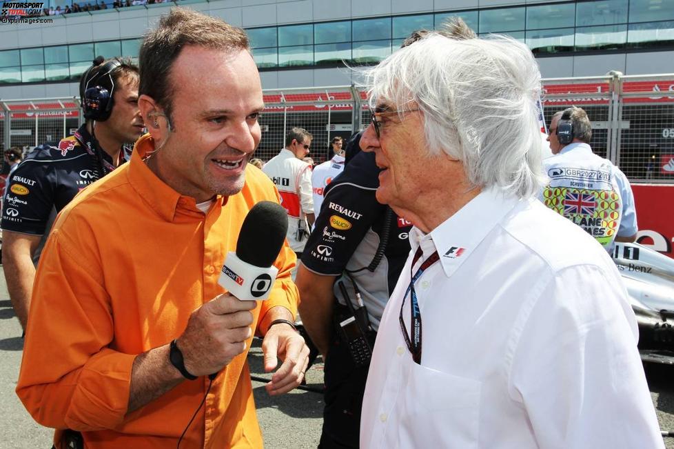 Rubens Barrichello und Bernie Ecclestone 