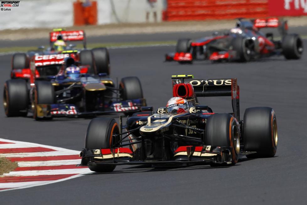 Romain Grosjean (Lotus) und Daniel Ricciardo (Toro Rosso) 