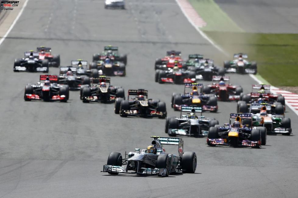 Lewis Hamilton (Mercedes) am Start