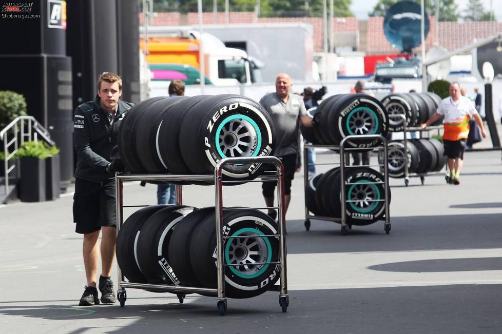 Die Pirelli-Reifen stehen im Mittelpunkt des Interesses