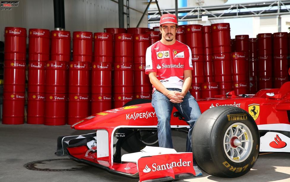 Fernando Alonso (Ferrari) bei einem PR-Termin