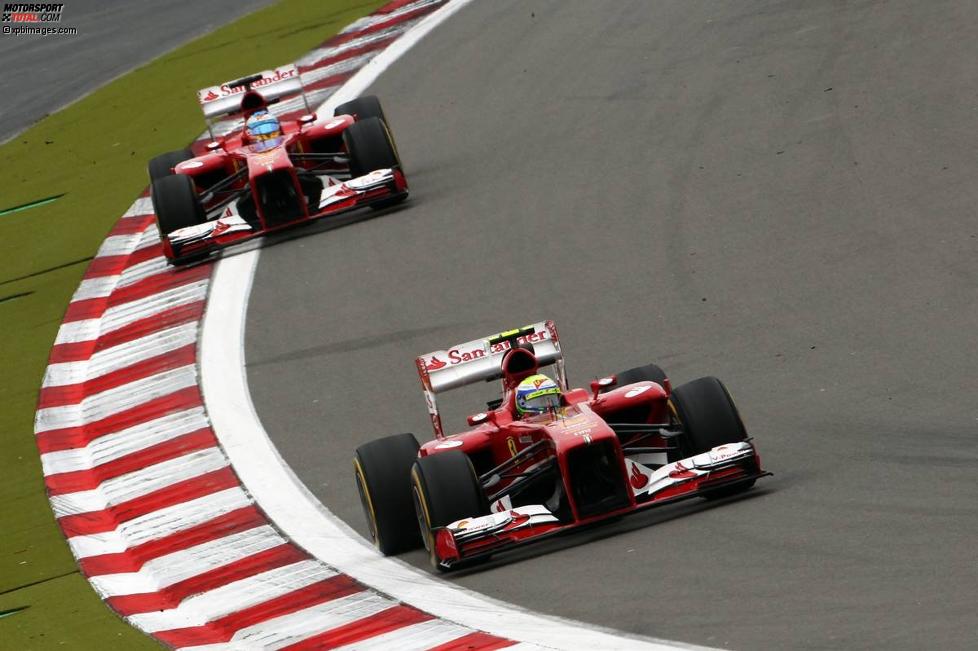 Felipe Massa und Fernando Alonso (Ferrari) 