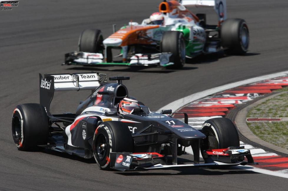 Nico Hülkenberg (Sauber) und Paul di Resta (Force India)