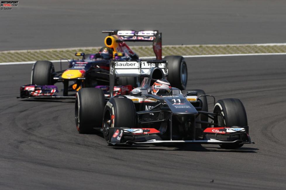 Nico Hülkenberg (Sauber) und Sebastian Vettel (Red Bull)