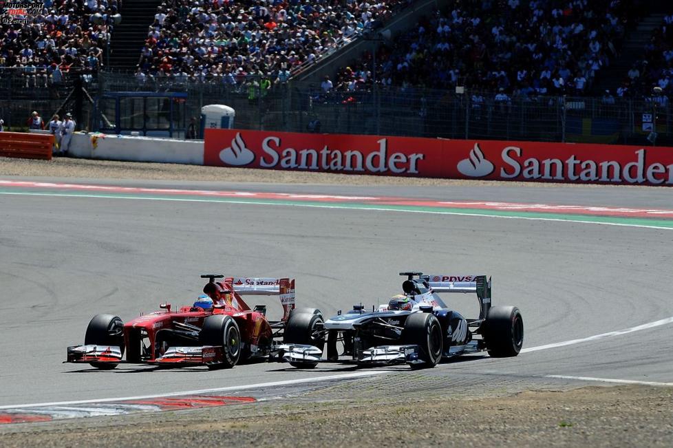 Fernando Alonso (Ferrari) und Pastor Maldonado (Williams)