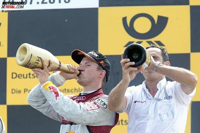 Hier ließ sich Mattias Ekström (Abt-Audi) noch als Sieger feiern. Doch anschließend wird der Schwede wegen dem &quot;Wasserflaschen-Skandal&quot; disqualifiziert. 2013gibt es keinen Sieger des DTM-Rennens auf dem Norisring.