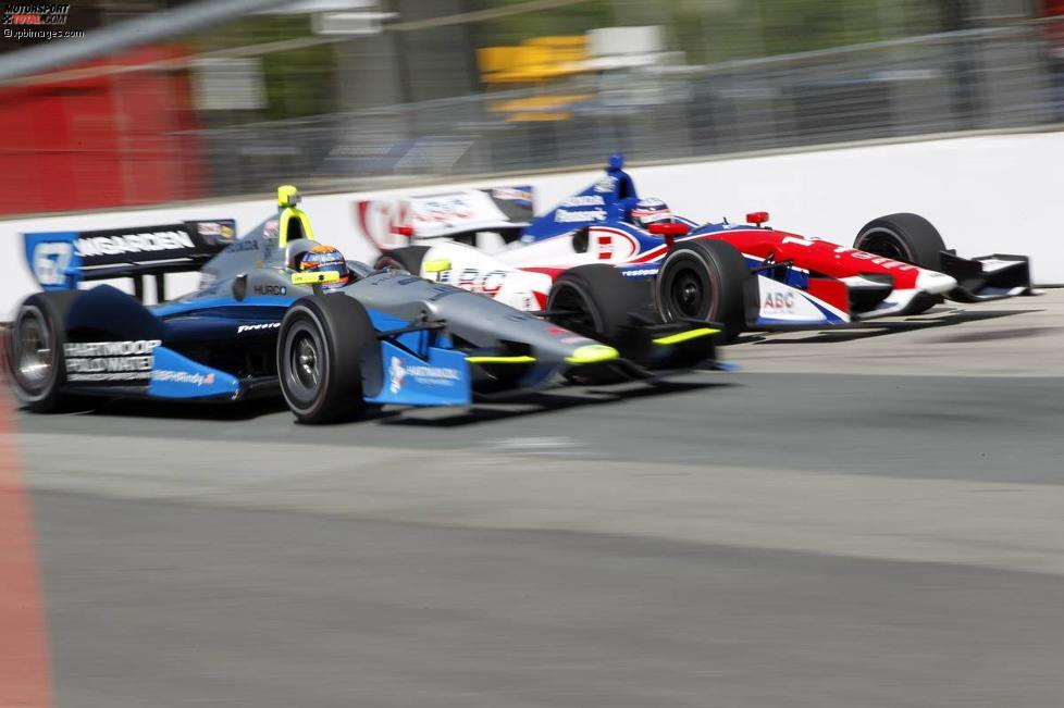 Josef Newgarden (Fisher) und Takuma Sato (Foyt) 