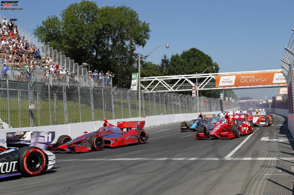 Scott Dixon (Ganassi) und Sebastien Bourdais (Dragon) 