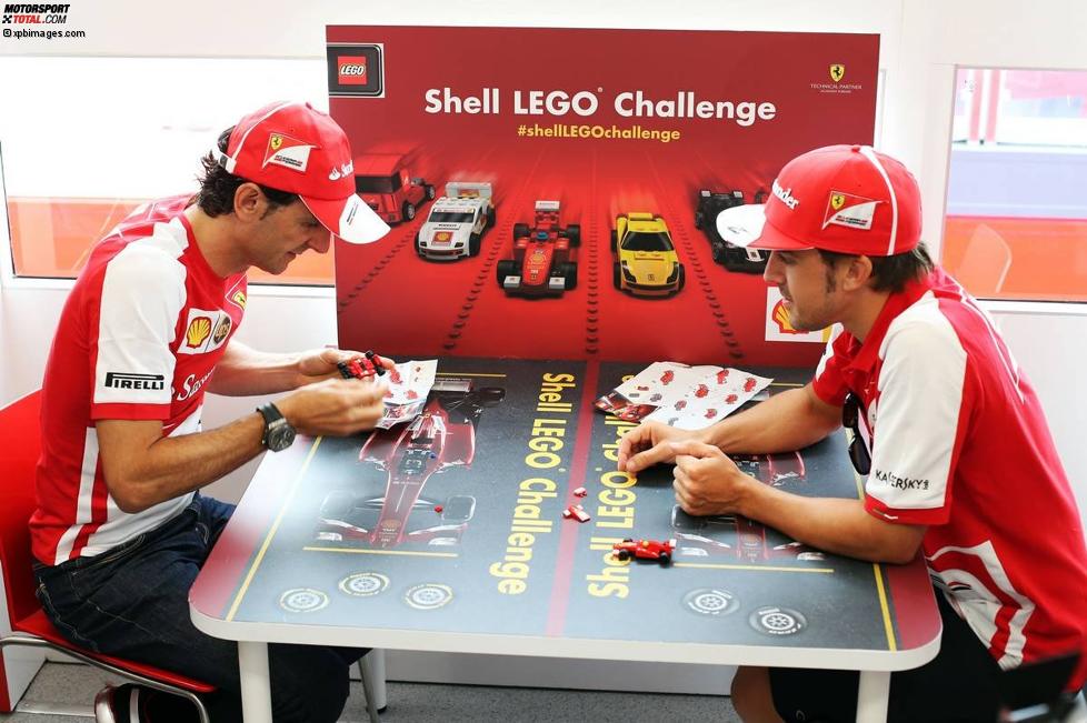 Pedro de la Rosa und Fernando Alonso (Ferrari) 