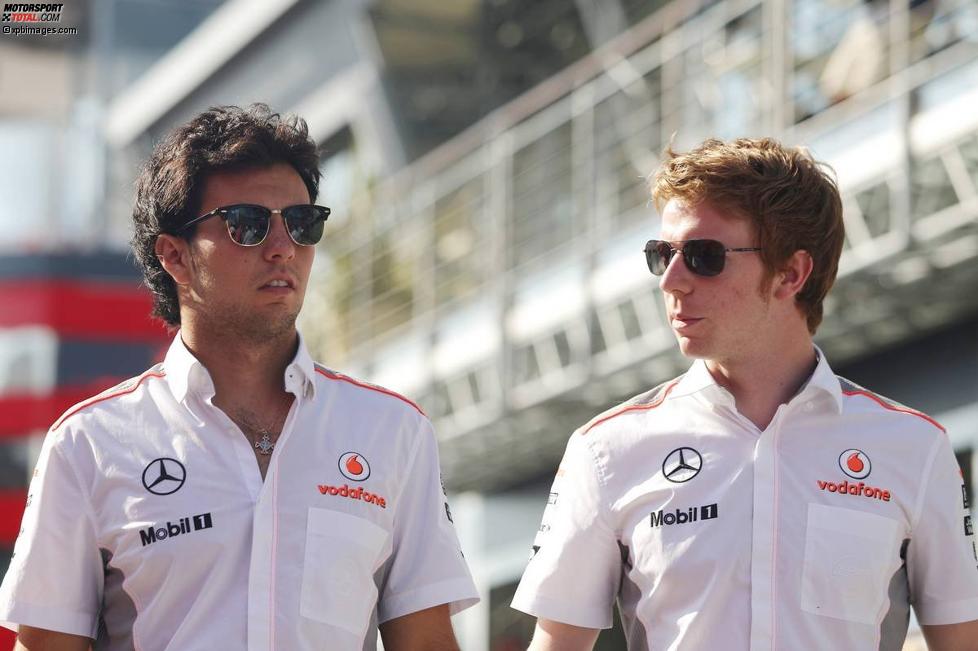 Sergio Perez (McLaren) und Oliver Turvey (McLaren) 