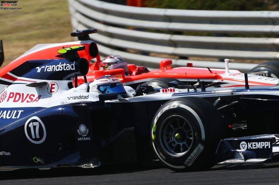 Valtteri Bottas (Williams) und Jules Bianchi (Marussia) 