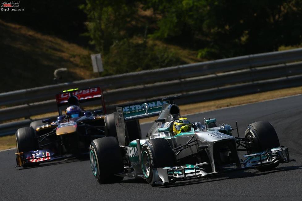 Nico Rosberg (Mercedes) und Jean-Eric Vergne (Toro Rosso) 