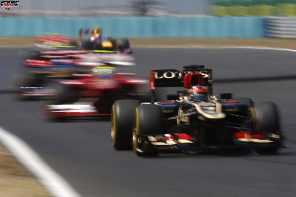 Kimi Räikkönen (Lotus) und Felipe Massa (Ferrari) 