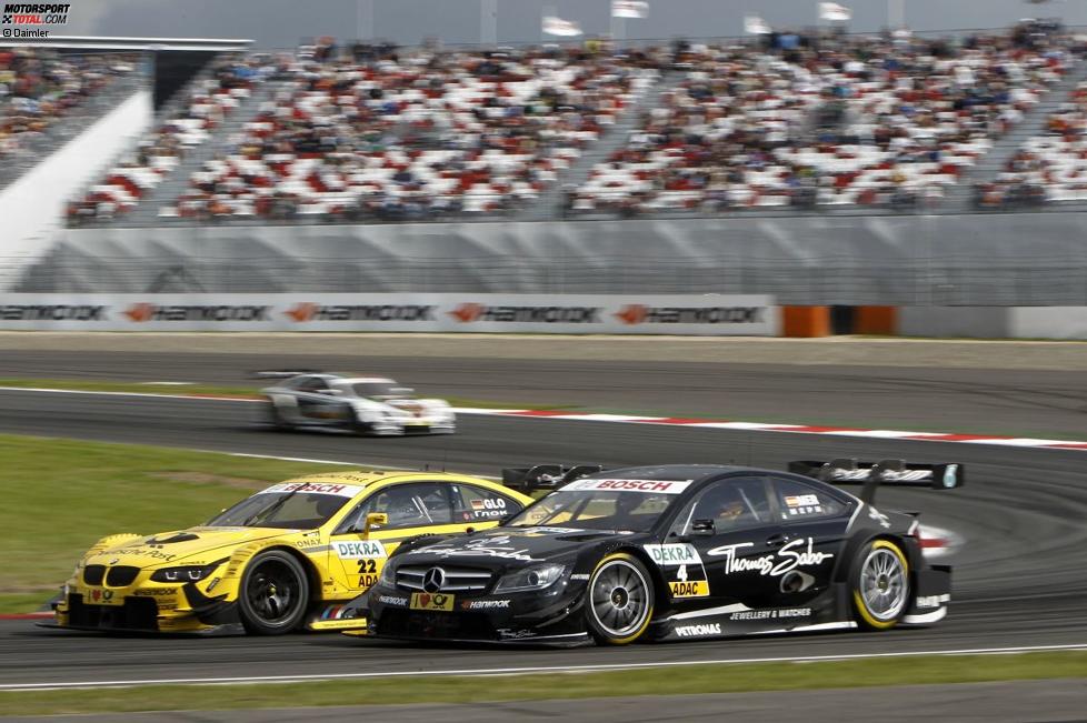 Roberto Merhi (HWA-Mercedes) und Timo Glock (MTEK-BMW) 