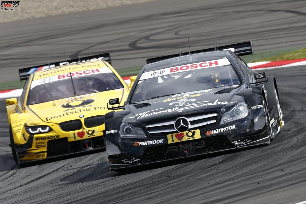 Roberto Merhi (HWA-Mercedes) und Timo Glock (MTEK-BMW) 