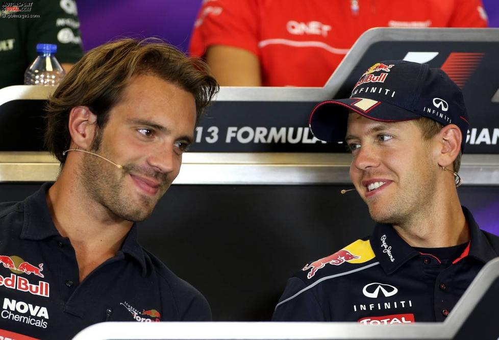 Jean-Eric Vergne (Toro Rosso) und Sebastian Vettel (Red Bull) 