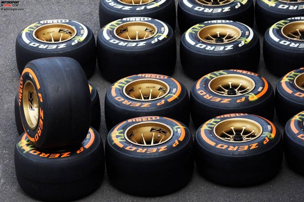 Reifen für den Grand Prix in Belgien