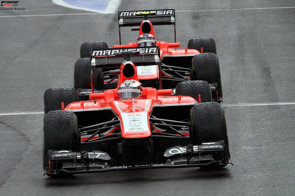 Jules Bianchi vor Max Chilton (Marussia) 