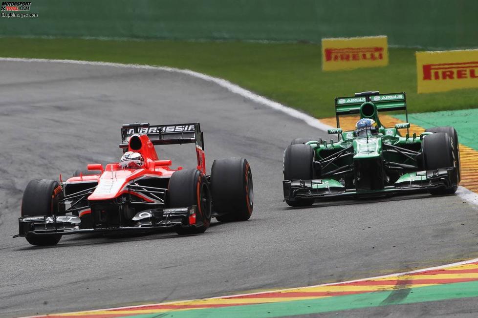 Jules Bianchi (Marussia) und Charles Pic (Caterham) 