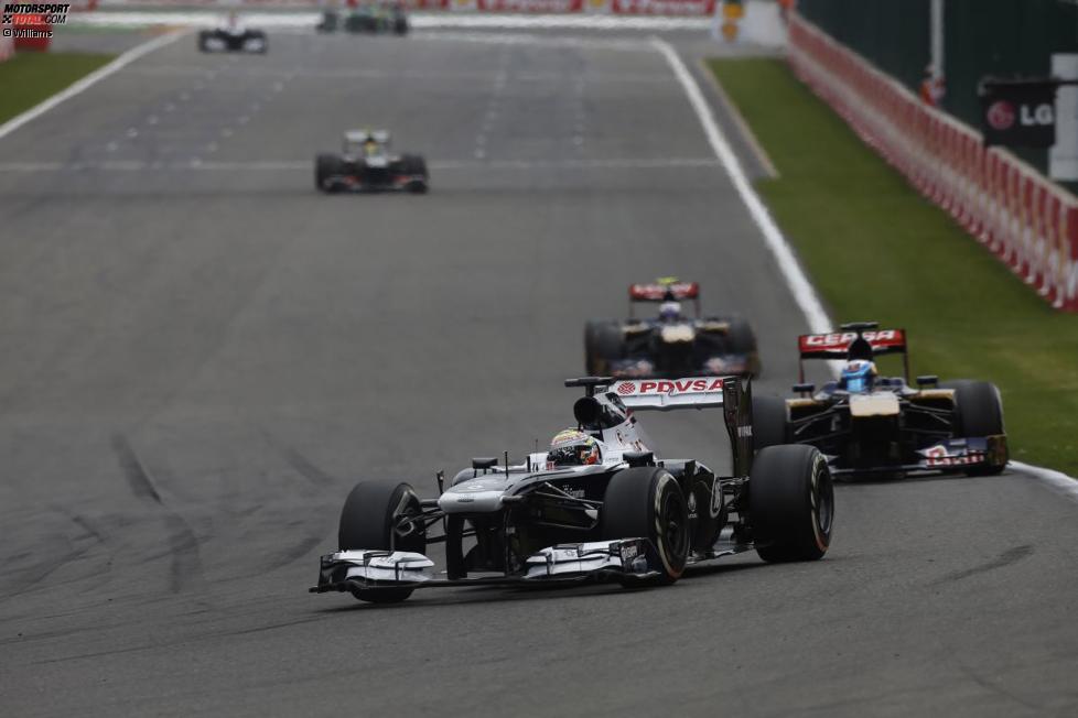 Pastor Maldonado (Williams), Jean-Eric Vergne (Toro Rosso) und Daniel Ricciardo (Toro Rosso) 