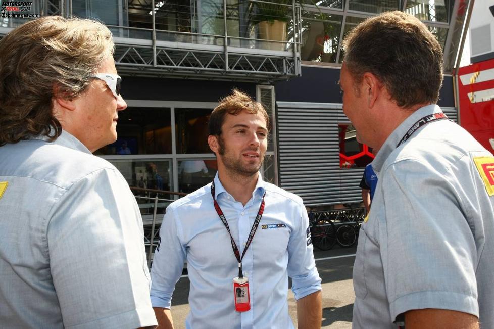 IndyCar-Pilot Luca Filippi im Fahrerlager von Monza