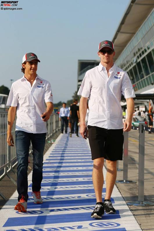 Esteban Gutierrez (Sauber) und Nico Hülkenberg (Sauber) 