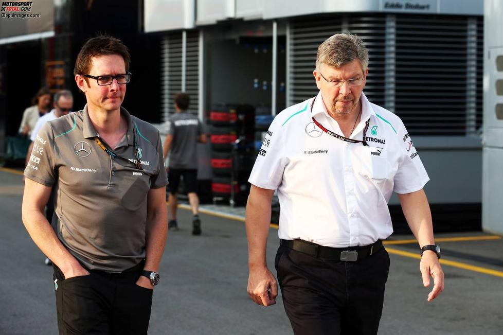 Andrew Shovlin und Ross Brawn 